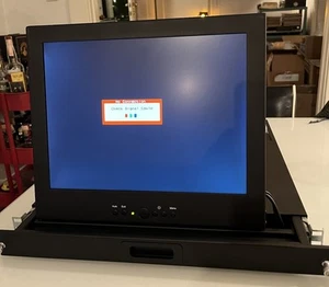 Rack Mount Monitor VGA Color 15” Monitor Sliding Rack Mount Tray Model S115 NEW - Picture 1 of 5