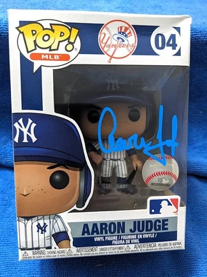 Funko Pop Autografiado Firmado Aaron Judge Yankees de Nueva York! Figura Autenticada Foto 1 de 3