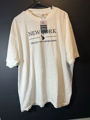 CAMISETA VINTAGE DE LA CIUDAD DE NUEVA YORK CIUDAD QUE NUNCA DUERME TALLA XL SHAKA MUNDIALMENTE FAMOSA Foto 1 de 4