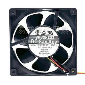 Sanyo 109R1212H1D01 DC12V 0.52A 12038 12CM Server Case Cooling Fan - Picture 1 of 5
