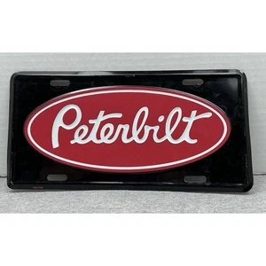 Peterbilt Aluminium Autoschild Nummernschild Waschtisch Autoplatte schwarz/rot/weiß - Bild 1 von 2