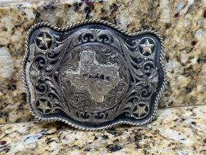 Rare Vintage Montana Silversmith Texas Belt Buckle - Picture 1 of 3