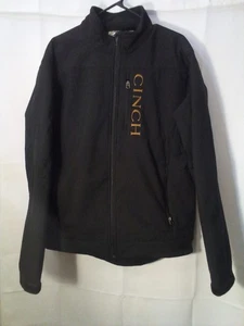 Chaqueta Cinch Cremallera Completa Hombres L Vaquero Occidental Caballo Bordado Negra - Imagen 1 de 14
