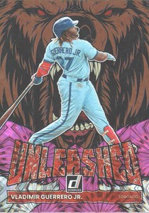 2022 Donruss Baseball Unleashed Pink Fireworks #UL-7 Vladimir Guerrero Jr.