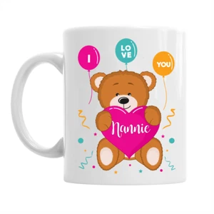 Nannie Novelty Gift  Mug Present Best Cup Birthday Mothers Day Heart Present - Picture 1 of 2