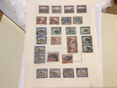 Sellos Sudáfrica montados como nuevos y usados en páginas de álbum dobladas A10216 Foto 1 de 4