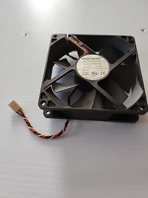 FOXCONN PV902512HSPF 7D 9025 12V 0.36A 9CM 3-pin chassis cooling fan USED, WORKS - Image 1 of 3