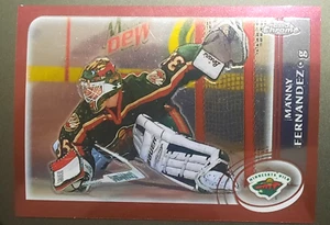MANNY FERNANDEZ-2003 TOPPS CHROME ๐ HOCKEY CARD-MINNESOTA WILD #50 - Picture 1 of 2