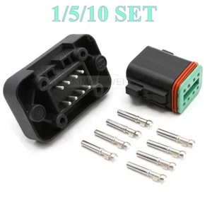 8 Pin Deutsch DT15/06 Male&Female PCB Panel Connector Kit DT15-08PB/DT06-8S-E004 - Picture 1 of 5