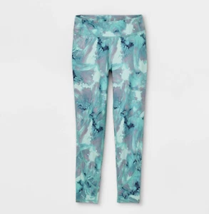 All in Motion Mid Rise Novelty Leggings Blue/Violet Marble Swirl, XL(14/16) - Picture 1 of 3