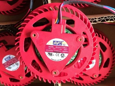 New ATI HD5850 HD6870 HD6950 HD6970 cooling graphics fan BASA0725R2U 12V 1.2A - Image 1 of 4