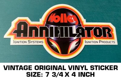 SISTEMAS DE ENCENDIDO HOLLEY ANNIHILATOR CALCOMANÍA ADHESIVA ORIGINAL DE COLECCIÓN - CARRERAS DE ARRASTRE Foto 1 de 2