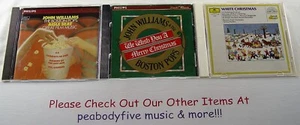 JOHN WILLIAMS/ARTHUR FIEDLER - 3 CDs - Boston Pops SEAT, Christmas, White (†) - Imagen 1 de 2