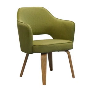 New Bedroom Chair Armchair Office Lounge Arm Chair Visitors Tub Kim Fabric Green - Picture 1 of 4