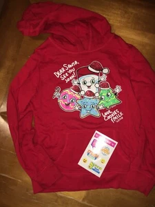 Justice Santa Cookies Milk Hoodie Sweatshirt Sz 7 Guc Christmas - Picture 1 of 4