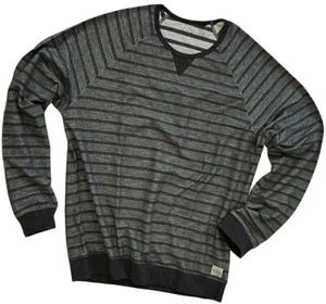 PAUL SMITH 100% SOFT COTTON LONG SLEEVE GREY STRIPED T-SHIRT TOP RARE BNWT SZ-M - Picture 1 of 11