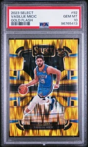 2023 Select Vasilije Micic RC Rookie Gold Flash 8/10 PSA 10 - Bild 1 von 2