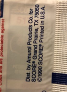 1990 Score Pack Tim Brown Raiders (Top) Gerald Williams Rookie Steelers (Back)