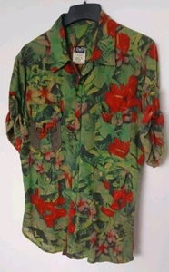 Dolce Gabbana Mens SS Shirt Zip Closure Multiple Pockets And Sleeve Straps Sz M - Picture 1 of 13