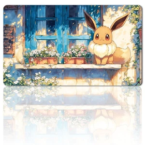 458986 - Board Game Pokemon Eevee Playmat Games Mousepad Play Mat of TCG - Picture 1 of 7