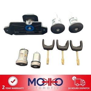 LOCK SET COMPLETE SET & 2 KEYS FOR FORD TRANSIT MK7 2.4 2.2 4874508 2006-2014 - Picture 1 of 12