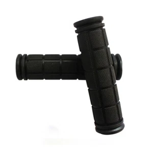 1 Paio Copri Manubrio Nero Mountain Pieghevole Bici Antiscivolo Gomma MTB - Foto 1 di 12