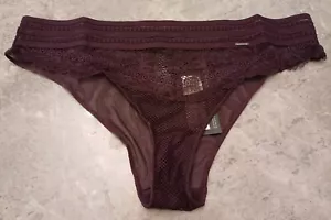 M&S AUTOGRAMM Marseille brasilianische Schlüpfer Größe 14 dunkelviolett - Bild 1 von 5