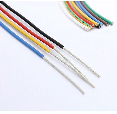 FEP Wire High Temp. Multi-Stranded Cable UL1332- 28/26/24/22/20/18/16/14/12AWG • 1.99€