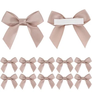 Dusty Rose Satin Bows 50PCS 2" Self Adhesive Gift Baby Shower Wedding AIMUD - Picture 1 of 6