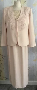 Frank Usher Two Piece Dress Suit Size 12/14 - Picture 1 of 13