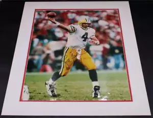 Brett Favre Matted/Signed 16x20 Photo Green Bay Packers Autograph Auto ZJ16449 - Picture 1 of 3