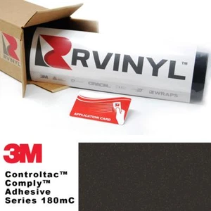 3M 180mC Controltac Charcoal Metallic 211 Vinyl Film Wrap Sign Craft Sheet Roll - Picture 1 of 10