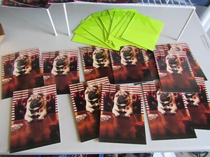 Lot of 12 Cigar Smoking Bull Dog Dad Father's Day Card Greeting Avanti Press USA - Picture 1 of 8