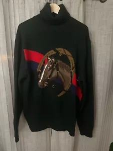 NWT Polo Ralph Lauren Equestrian Knit Turtleneck Sweater Men’s Large Brand - Picture 1 of 4