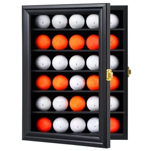 30 Golf Ball Display Case Lockable - Golf Ball Holder Gift for Golf Enthusias... - Picture 1 of 5
