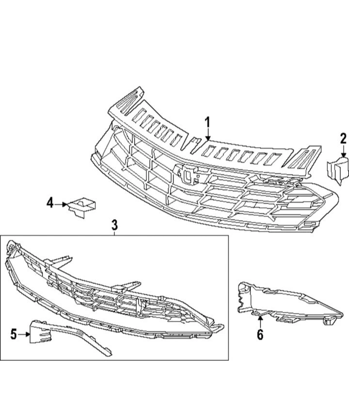 Chevrolet Camaro 2023 parrilla inferior (pieza OEM #84710019) Foto 1 de 3