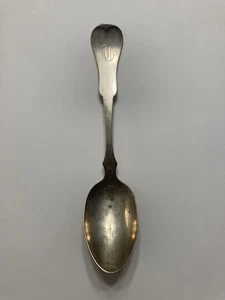 c.1840 BARRETT & ELLIOTT .900 COIN SILVER TABLE SPOON LARGE 6 7/8” 30.7 Grams - Bild 1 von 6