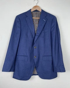 Knoten Standard Blazer Jacke Blau Vitale Barberis Canonico Super 120s Bespoke 38? - Bild 1 von 14