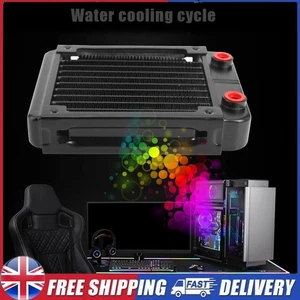 120mm Water Cooling Radiator Water Cooling Heat Exchanger Radiator 10 Pipe - Afbeelding 1 van 8