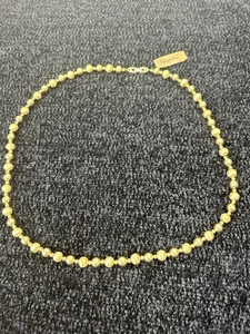 Vintage Napier Gold Tone Beaded Necklace 28 Long, New Old Stock NWT - Picture 1 of 6