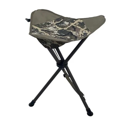 Black Sierra Folding Hunting Stool w/Shoulder Strap Supports 225 Ranger Camo - Image 1 of 4