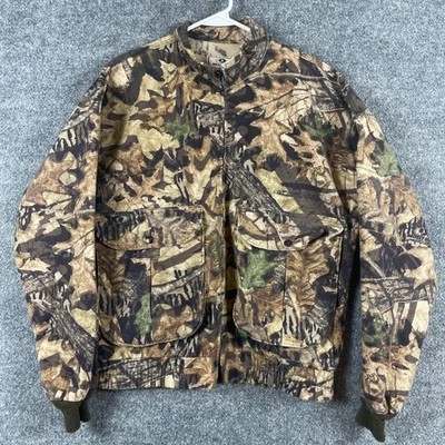 Chaqueta De Colección Roble Mossy Para Hombres Mediana Marrón Suelo Bosque Camuflada Cremallera Completa Caza EE. UU. Foto 1 de 4