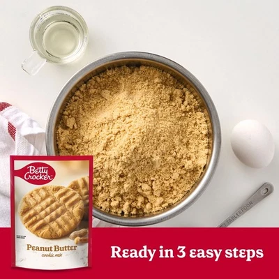 (3 pack) Peanut Butter Cookies, Cookie Baking Mix, Holiday Baking, 17.5 oz New — 第 1/4 张图片