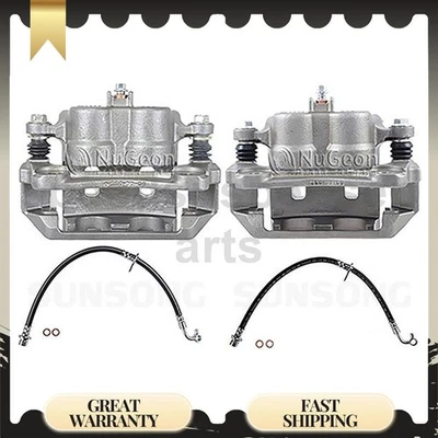 Línea de manguera de freno delantero con pinzas para Acura TL 2009-2014 Foto 1 de 4