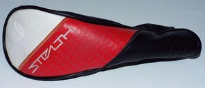 Herren TaylorMade Golf Stealth Hybrid schwarz/rot/weiß Headcover mit Nummernschild - Bild 1 von 6