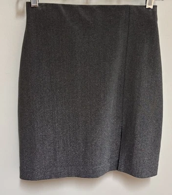 Minifalda Newport gris brillante vintage años 90 con abertura despistada para mujer pequeña” Foto 1 de 4