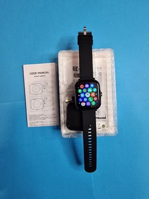 Smart Watch Men Women Fitness Tracker Blood Pressure Heart Rate Sport Watches - Image 1 of 4