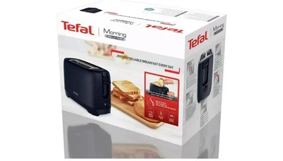 Tefal Subito 2-Slot Toaster,7 Browning Levels, Defrost + Reheat Functions, Black - Image 1 of 2