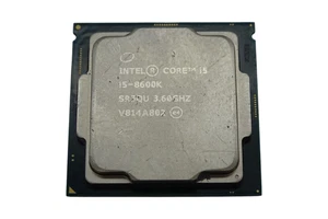 Intel Core Prozessor i5-8600K 3,60 GHz Hexa-Core LGA 1151 Sockel SR3QU CPU used - Afbeelding 1 van 5