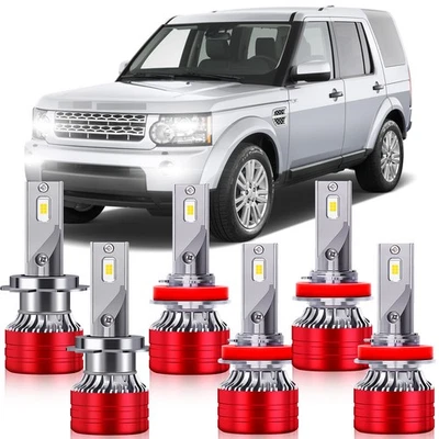 For Land Rover LR4 2010-2016 6X LED Headlight High Low & Fog Light Bulbs Combo - Image 1 of 4